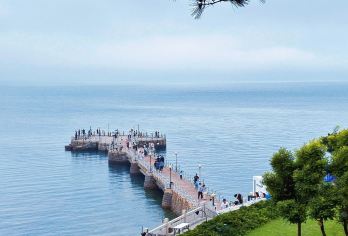 威海葡萄海水浴场+金海湾栈桥+华夏城包车一日游-可英文服务【可提供英文及小语种导游服务-往返接送-可选导游-可代订门票】