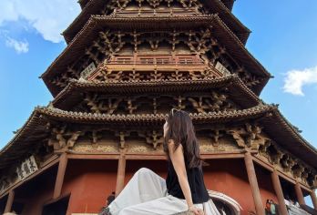 悬空寺+应县木塔一日游【 独立包车  送至五台山北门】【升级一:晚起!慢玩!1对1包车服务,畅玩8.5H,一次玩个够】