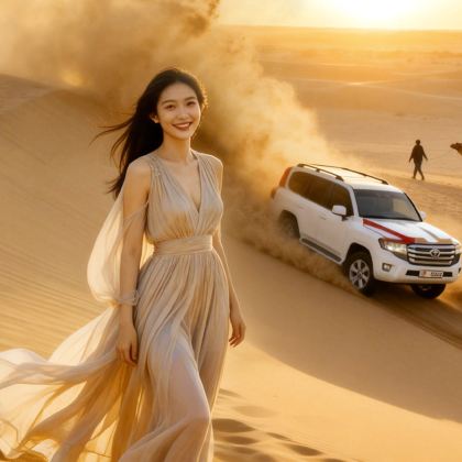 ROSE SAFARI 阿布扎比下午冲沙/清晨冲沙可选-接送