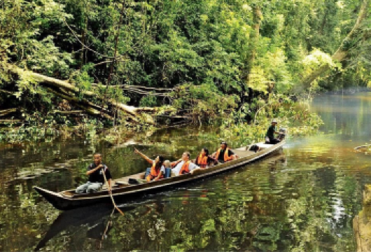 吉隆坡出发的大汉山国家公园徒步与乘船共享之旅【惊叹于大汉山国家公园的葱郁美景，这是世界上*古老的热带雨林之一。这场冒险融合了徒步旅行、文化与自然。 探访原住民村落，亲身体验土著文化，学习传统的狩猎与采集技艺。 登上特雷斯克山，饱览丛林树冠与大汉山的壮丽全景。沿着风景如画的淡美岭河巡游，四周环绕着原始的自然风光。】