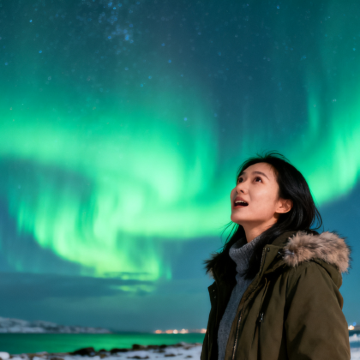 挪威特罗姆瑟-夜间极光猎人带队追极光-可拼团或包车-热卖