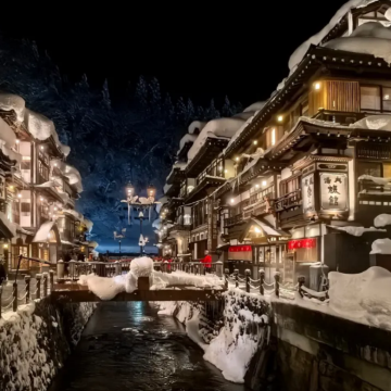 日本仙台包车一日游【千与千寻原型地】银山温泉+尾花泽怀旧街道