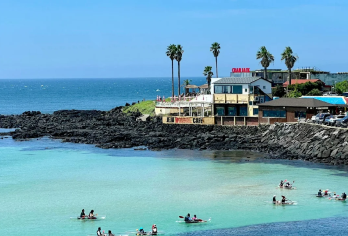 济州岛凯蒂猫主题馆+羊驼牧场+涯月咖啡街+挟才海水浴场一日游【从治愈的凯蒂猫主题馆、呆萌羊驼互动，到文艺咖啡街与海景浴场，一天之内感受多样济州风情。】