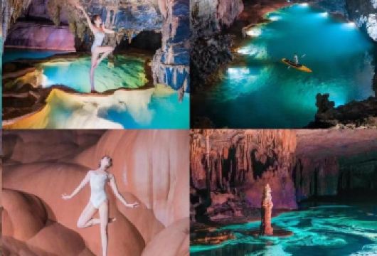 <酷游贵州-石龙洞-水系洞穴>穿梭地下银河，感受大自然秘境】【全套水域装备（浆板，潜水湿衣，救生衣，探洞头盔头灯等）】