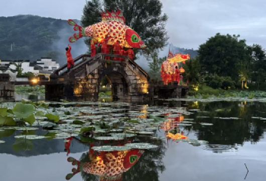 徽州古城+呈坎夜游赏鱼灯+可选送至黄山南大门【[一对一包车]专车上门接送，车辆费用全含】