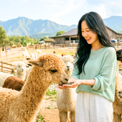 热卖【一日游/私人团】羊驼世界X南怡岛X江村铁路主题公园 