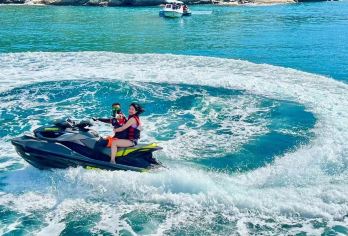 陵水分界洲岛+分界洲岛浮潜 海上项目 航拍玻璃船 水下拍摄【专业网红教练团队、佛国深潜、海岛浮潜、航拍玻璃船、亲子海洋馆、疯狂香蕉船 多种套餐选择】