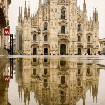 意大利米兰：米兰大教堂＋斯福尔扎城堡＋圣玛利亚感恩教堂