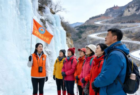 太原冬日小众亲子老友拼团一日游 【小众冰瀑秘境+千年道教石窟+冰雪项目畅玩】