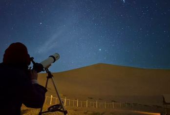 【鸣沙山夜游】敦煌沙漠腹地观星讲座+星空拍摄+沙漠越野穿越【自家自营，拒绝买卖，转售客人】