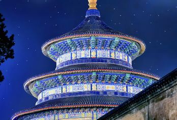 夜游天坛+车观天安门+景山公园+大栅栏+后海+鼓楼【英语导游【专业服务，交流无障碍，英语英文导游+车小团，可咨询下方客服-人工客服】