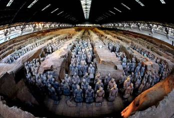 【16人小团】兵马俑+丽山园（铜车马）+驼铃传奇一日游【[精品小团16人]兵马俑丽山园（铜车马)门票+驼铃传奇演出票】