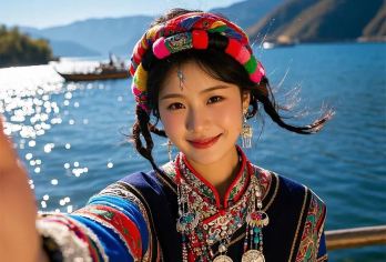 丽江泸沽湖纯玩一日游360度环湖商务小团草海走婚桥猪槽船【精品商务小团一日玩转泸沽湖，环湖游玩，乘猪槽船体验，】