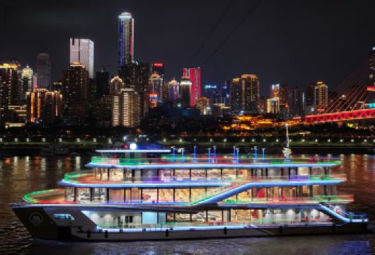 重庆两江游船夜景游船甄选游船山城夜景免取票扫码上船朝天门出发【免取票，二维码扫码入园】