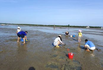 海南海口北港岛一日游【专业向导带领赶海2小时，包含赶海工具】【趣味游玩，遛娃好去处，让小朋友挖沙寻宝，体验收获的快乐，本地向导接待，专业包抓到】