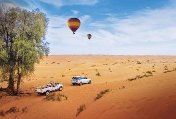 迪拜沙漠热气球体验半日游【含早餐 猎鹰表演 骑骆驼体验】【包含迪拜市中心周边酒店往返接送服务】