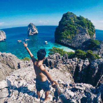 泰国甲米洛克岛哈岛|双岛联玩|潜水天堂|上门接送|午餐|导游