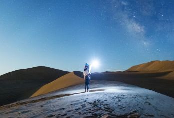 沙漠秘境观星（鸣沙山看星星+星空研学+天文课堂+星空拍摄）【提供往返接送服务：市区酒店免费接送】