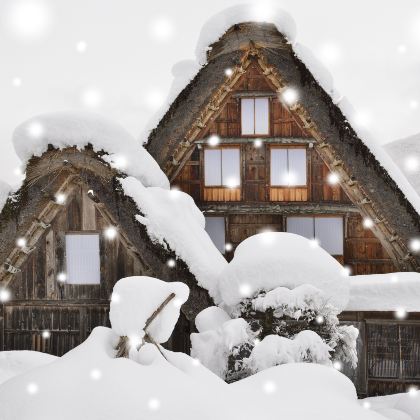 搭乘浓飞巴士前往世界遗产白川乡合掌村和五箇山合掌村