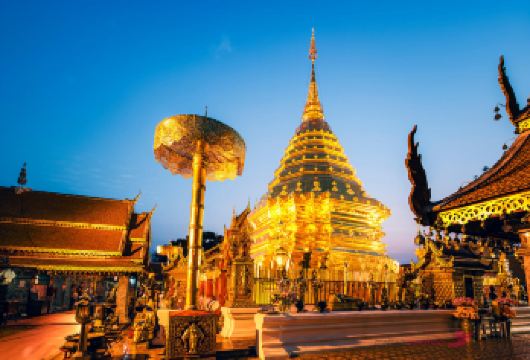 清迈夜间游览：素贴山与Wat Umong寺庙之旅【夜访清迈两大标志性寺庙 含酒店接送的精品小团导览体验 跟随当地专业导游，了解寺庙历史】