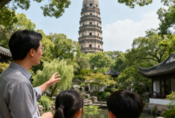 【金牌说】苏州虎丘山讲解 2H讲解 中高级导游 私享团【[金牌导游讲师团]他们博古通今，幽默睿智，善于挖掘文物背后的故事，用有趣的方式还原历史真相；】