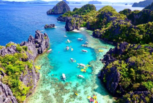 爱妮岛一日游D路线：小泻湖+卡德劳泻湖+步卡海滩+天堂海滩等【一日游玩两大泻湖与三大海滩，饱览爱妮岛独特的湖海风光。】