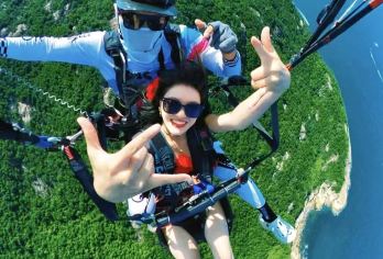 石梅湾海翔全海景滑翔伞 专业一对一教练带飞体验 零基础可玩【无需任何经验全程由专业教练操控带你实现飞翔蓝天的梦想】