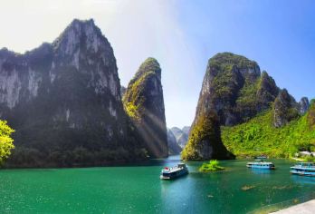 河池小三峡+三门海+鸳鸯洞+万寿谷【含门票+游船票+观光车】【广西小三峡、喀斯特地质奇观】