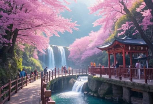 私家团上门接送+韶关新丰樱花峪+东华寺祈福赏樱花1日游【私家旅行：一单一团，不拼客，专属旅行 品质服务：5座/7座车上门接送，专职司机护航】