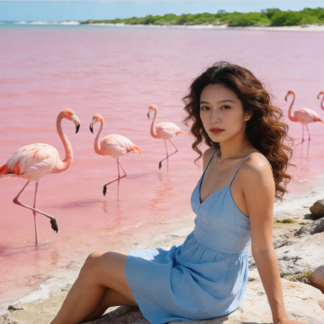墨西哥坎昆粉红湖+火烈鸟一日游/行程可调-可定制