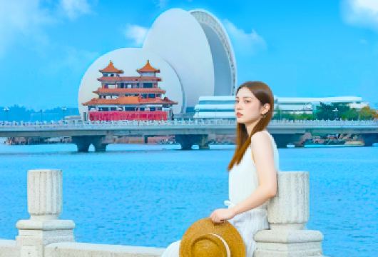 【可选登桥】珠海热门地标网红全景纯玩一日游+海湾游/登桥游【登临蓝海豚岛，触摸世纪工程， 360°俯瞰港珠澳大桥壮阔海景，揭秘全球最长跨海隧道的“海底奇迹”】