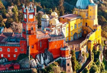 葡萄牙里斯本出发+辛特拉童话小镇+罗卡角【欧洲大陆最西端: 世界文化遗产宫殿、欧洲大陆最西端壮丽海景】