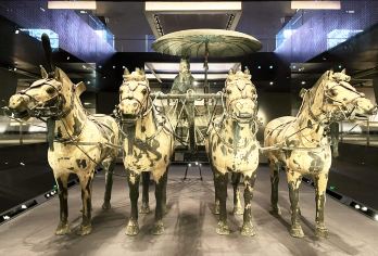 西安兵马俑+骊山园+驼铃秀+千古情一日游【含午餐+导游】【[轻松跟团 省心省力]不早起，不晚归，三环内包接送】