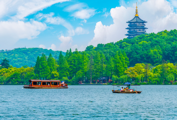 杭州西湖游船+雷峰塔半日游【10人以内精致小团】环湖or登岛【[保证纯玩]无购物 无自费 无隐形消费，可选上午/下午/包团 登岛or环湖游船 。】