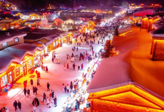 雪乡一日游【6人团/巴士赠餐+雪滑梯+马拉爬犁】纯玩0购◆M【亮点一：雪蘑菇配红灯笼，童话世界照进现实随手一拍都是美照，刷爆朋友圈！】