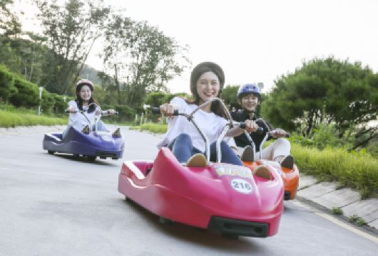 韩国仁川好玩一日游【 A-1团 】| 适合亲子好友情侣出行【(一、三、五出发)江华海边度假村斜坡滑车+永宗海边铁路自行车+船上喂海鸥+松月洞童话村/中国城..】