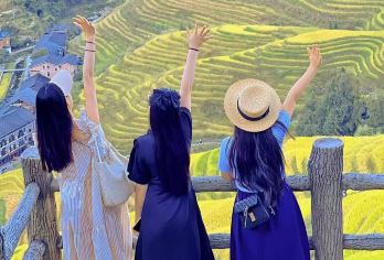 【2-8人小团】精品团不去长发村+高速往返丨龙脊梯田一日游【多玩+舒适：精品团往返走高速+不换乘+错峰索道+真纯玩0自费，多玩2+小时】