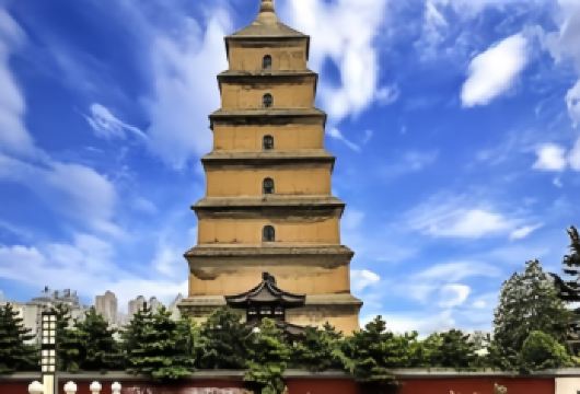 西安大雁塔＋西安城墙＋西安博物院＋大唐不夜城包车一日游【千年古塔、见证盛世辉煌；丝路起点、文化地标；登大雁塔、览古都风华】