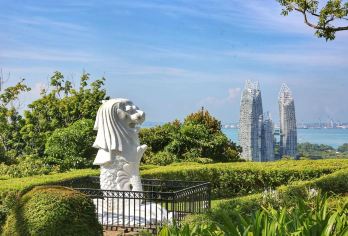 【探索新加坡】花芭山+圣淘沙+圣淘沙沙滩+时光之翼+中文导游【新加坡一日精粹：俯瞰美丽港湾、徜徉阳光沙滩、邂逅梦幻水火舞！】