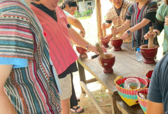 清迈秘密大象营一日游：与大象为伴·畅玩粘粘瀑布【近距离亲密接触大象】