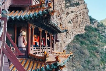 大同出发 北岳恒山+悬空寺+应县木塔包车一日游中英文服务【恒宗圣境揽烟霞，悬空古寺挂绝壁，永安壁画惊天下，大同三绝冠北疆。】