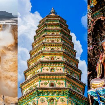 【上门接+全程精讲】壶口瀑布+小西天+广胜寺一日游 纯玩