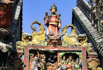 广州沙湾古镇+陈家祠+南越王博物馆+珠江夜游一日游可英文服务【可提供英文及小语种导游服务-往返接送-可选导游-可代订门票】