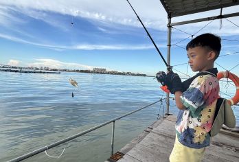 北港岛出海海钓一日游【鱼排垂钓，提供渔具，饵料，渔民向导】【含北港岛避风港至鱼排往返船费】