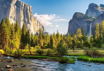 旧金山优胜美地国家公园+隧道观景点+瀑布一日游【专人专车】【徒步探寻半圆顶雄姿，于山巅俯瞰群峰，尽享征服自然的成就感与天地辽阔之美。】