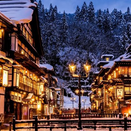 日本银山温泉+藏王狐狸村一日游：仙台出发