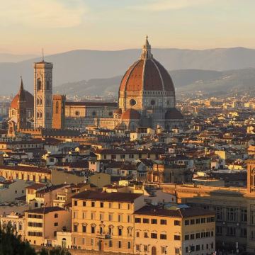 意大利佛罗伦萨圣母百花大教堂-乌菲兹馆-米开朗基罗广场一日游