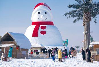 【博斯腾湖大河口冰雪游】新疆库尔勒博斯腾湖大河口景区一日游【[冰雪游]体验冰雪世界，感受博斯腾湖的冬季美景】