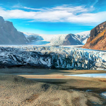 冰岛霍夫+斯卡夫塔山冰川国家公园+蓝冰洞包车一日游