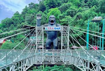 清远古龙峡云天玻霸+悬崖飞车+峡道QQ飞车绝代双飞探险一日游【挑战12项世界纪录，问鼎玻璃观光霸主的云天玻霸。】
